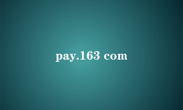 pay.163 com