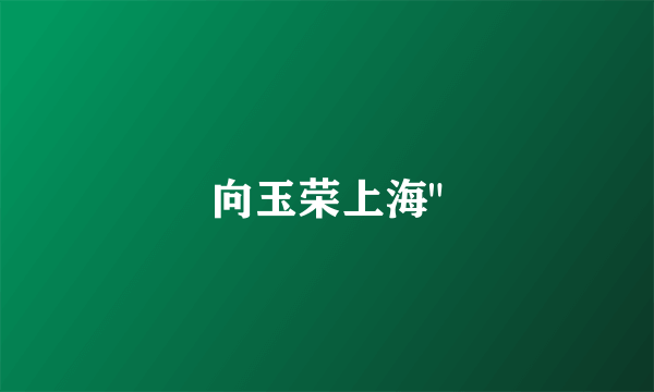 向玉荣上海