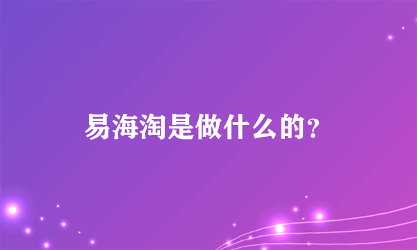 易海淘是做什么的？