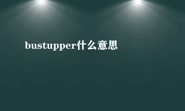 bustupper什么意思