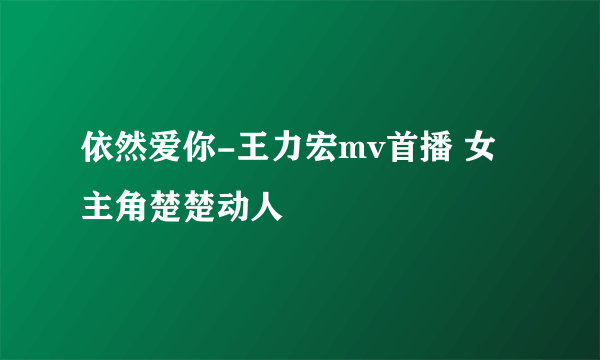 依然爱你-王力宏mv首播 女主角楚楚动人