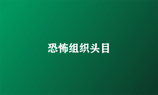 恐怖组织头目