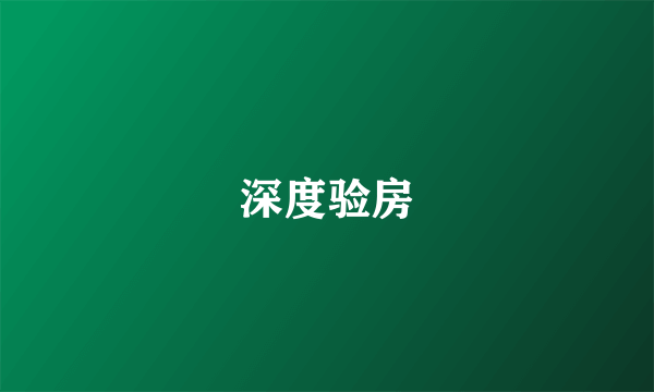 深度验房