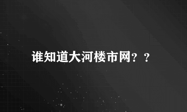 谁知道大河楼市网？？