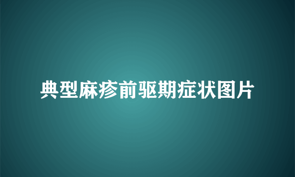 典型麻疹前驱期症状图片