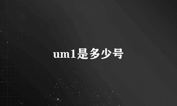 um1是多少号
