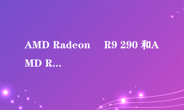 AMD Radeon™ R9 290 和AMD Radeon R9 M370X 哪个性能好？