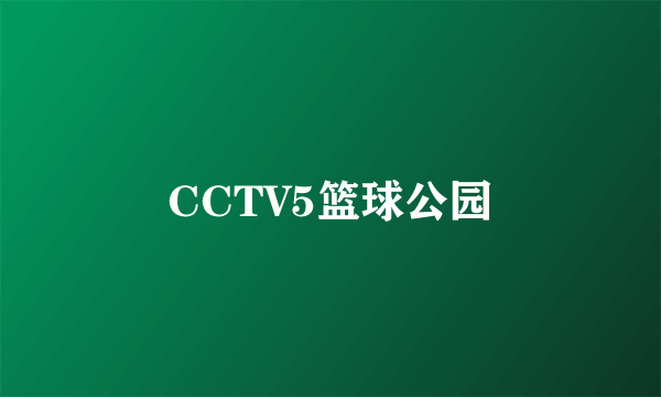 CCTV5篮球公园