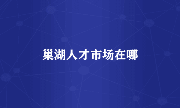 巢湖人才市场在哪