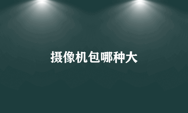 摄像机包哪种大