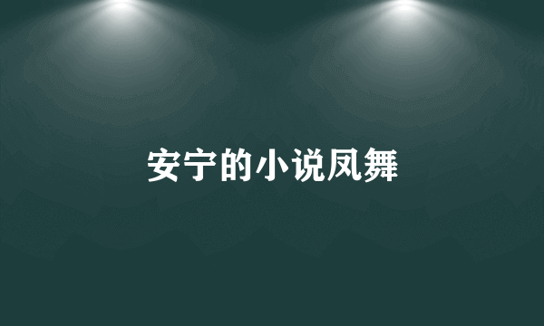 安宁的小说凤舞