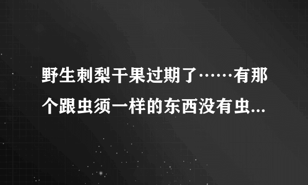野生刺梨干果过期了……有那个跟虫须一样的东西没有虫子！是不是坏了？