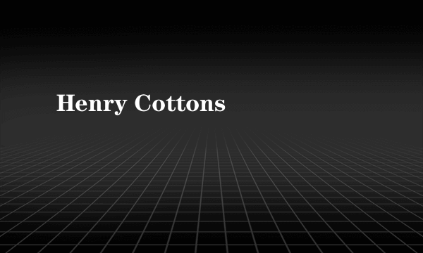 Henry Cottons