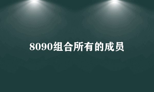 8090组合所有的成员