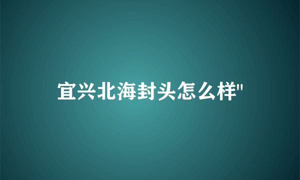 宜兴北海封头怎么样