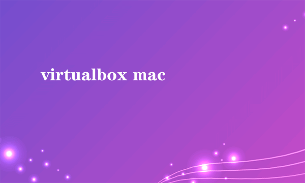 virtualbox mac