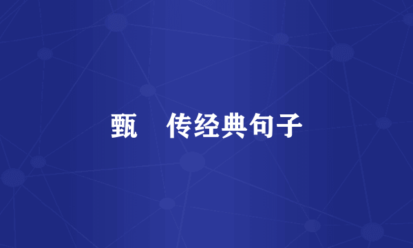 甄嬛传经典句子