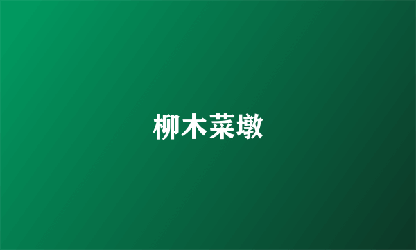 柳木菜墩