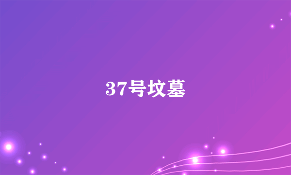 37号坟墓