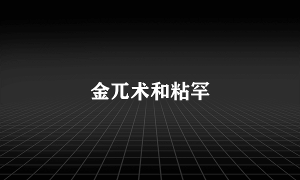 金兀术和粘罕