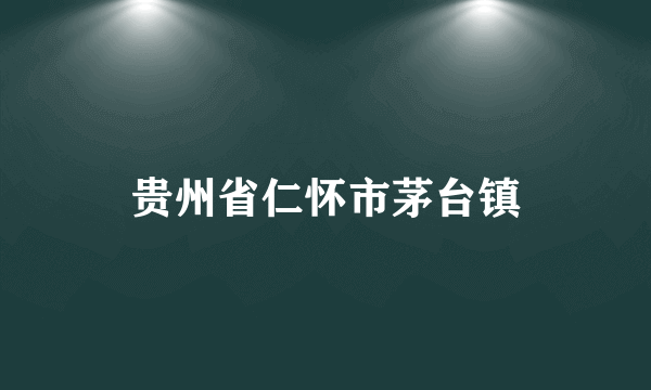 贵州省仁怀市茅台镇