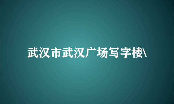 武汉市武汉广场写字楼\