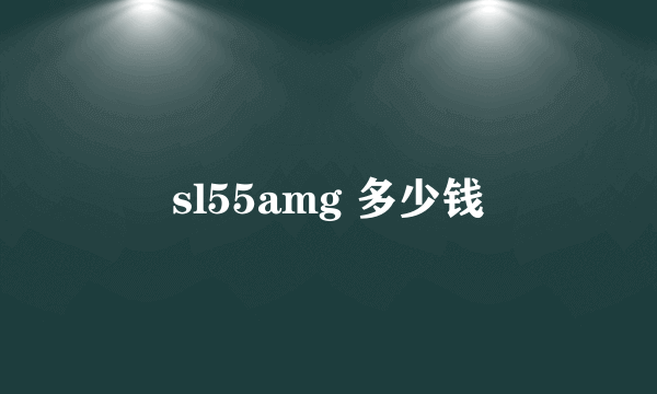 sl55amg 多少钱
