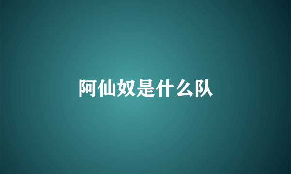 阿仙奴是什么队