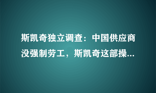 斯凯奇独立调查：中国供应商没强制劳工，斯凯奇这部操作能为你带来好感吗？