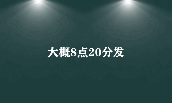 大概8点20分发