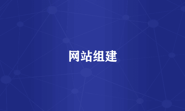 网站组建