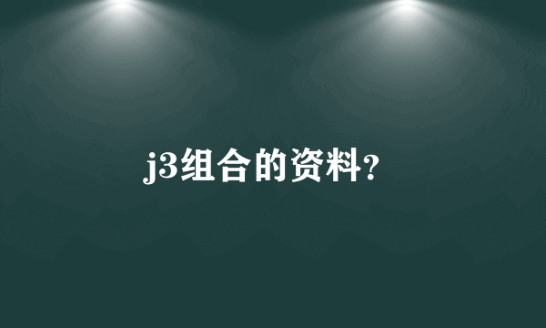 j3组合的资料？