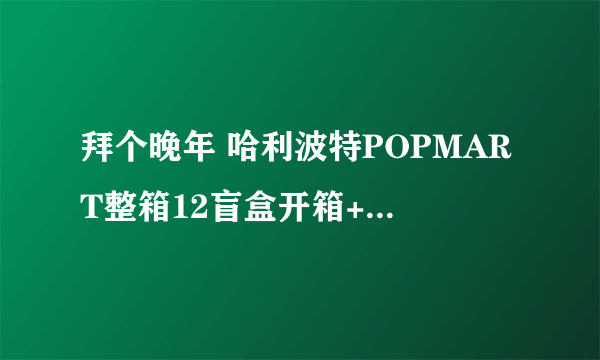 拜个晚年 哈利波特POPMART整箱12盲盒开箱+21P欣赏