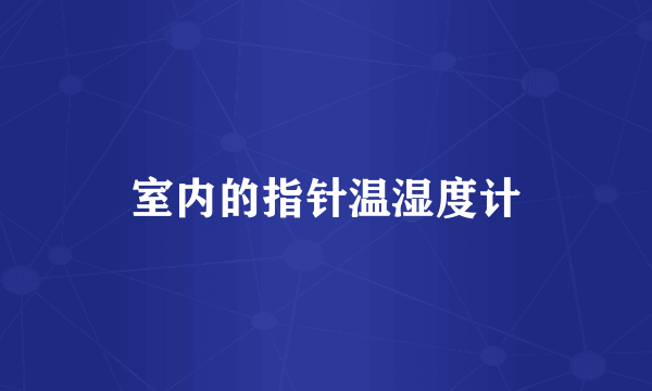 室内的指针温湿度计