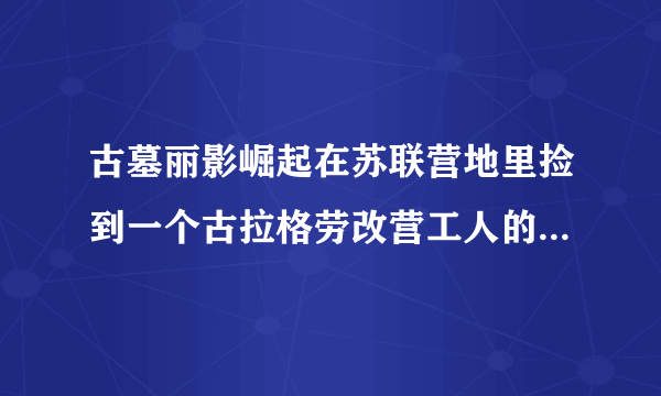 古墓丽影崛起在苏联营地里捡到一个古拉格劳改营工人的物品，类似俄罗斯方块的东西，可是我找不到隐藏要素