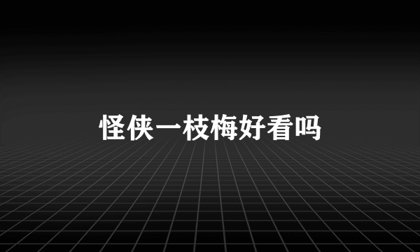 怪侠一枝梅好看吗